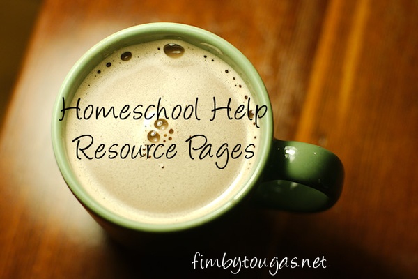 Homeschool Help ~ Resource Pages