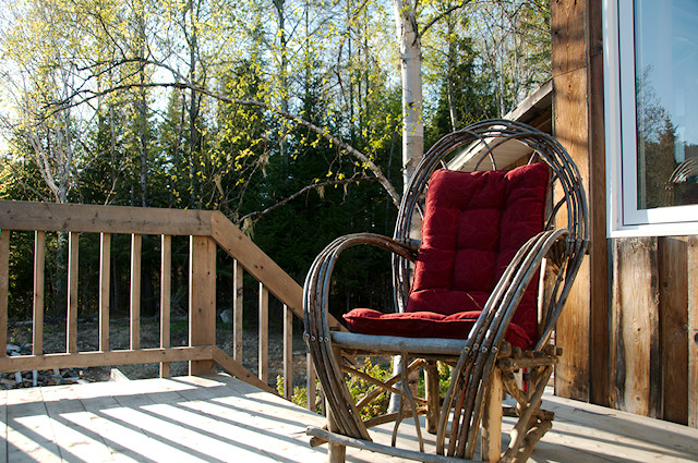 handmade willow deck chair