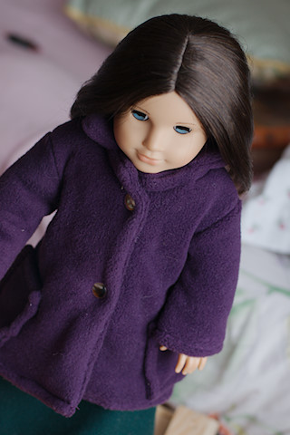 american girl doll fleece jacket