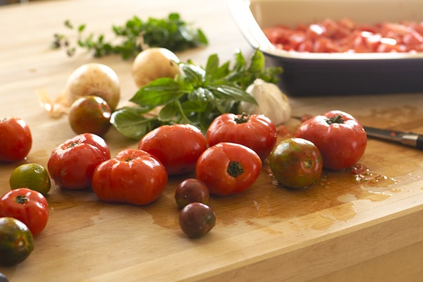 Lots of tomatoes? Why not make this for supper...
