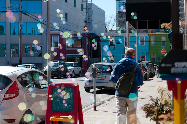 bubbles on street