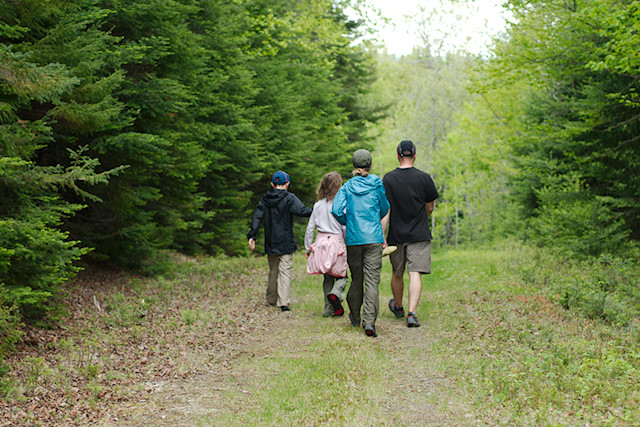 Tougas family walking