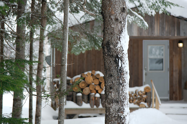 winter cabin