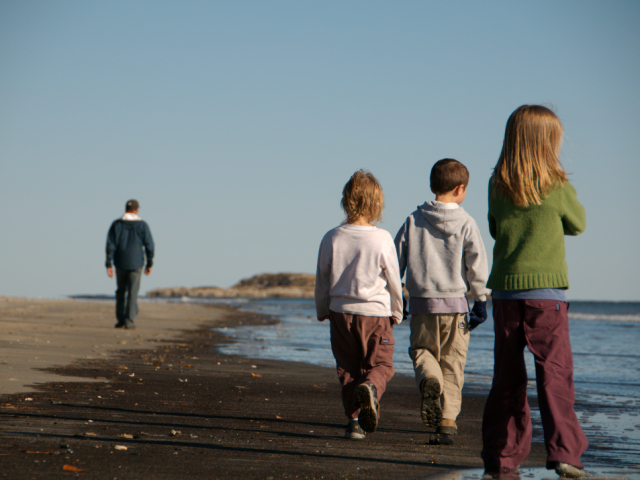 Seawall Beach with Papa