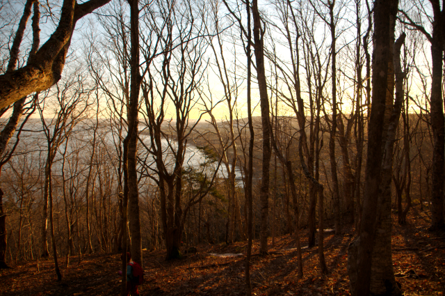 finding a view on a winter's hike