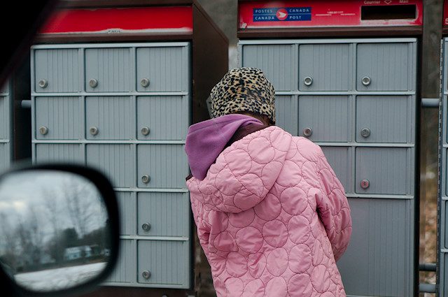 checking mail