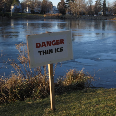 Danger Thin Ice