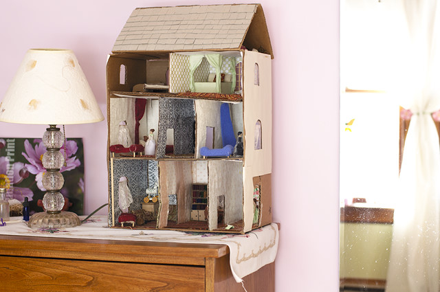 miniature cardboard house kits