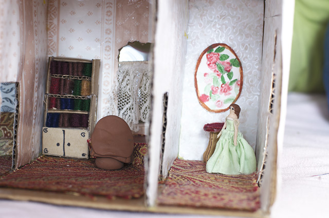 clay doll house