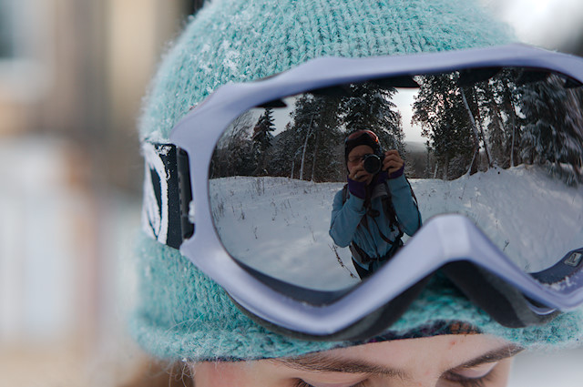 goggle reflection