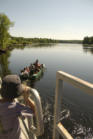 River boat to Swan Island: field trip I organized this month