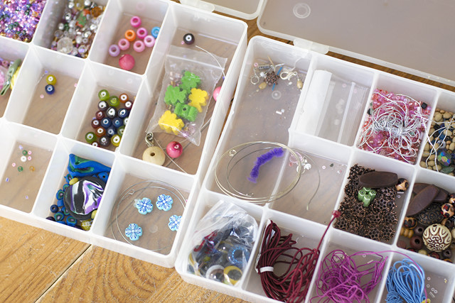organized beads