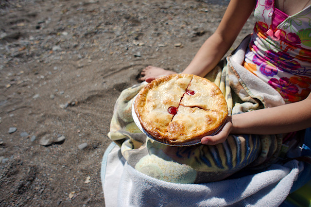 farm pie on the beach