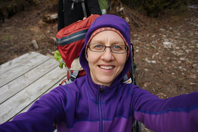 Renee backpacking